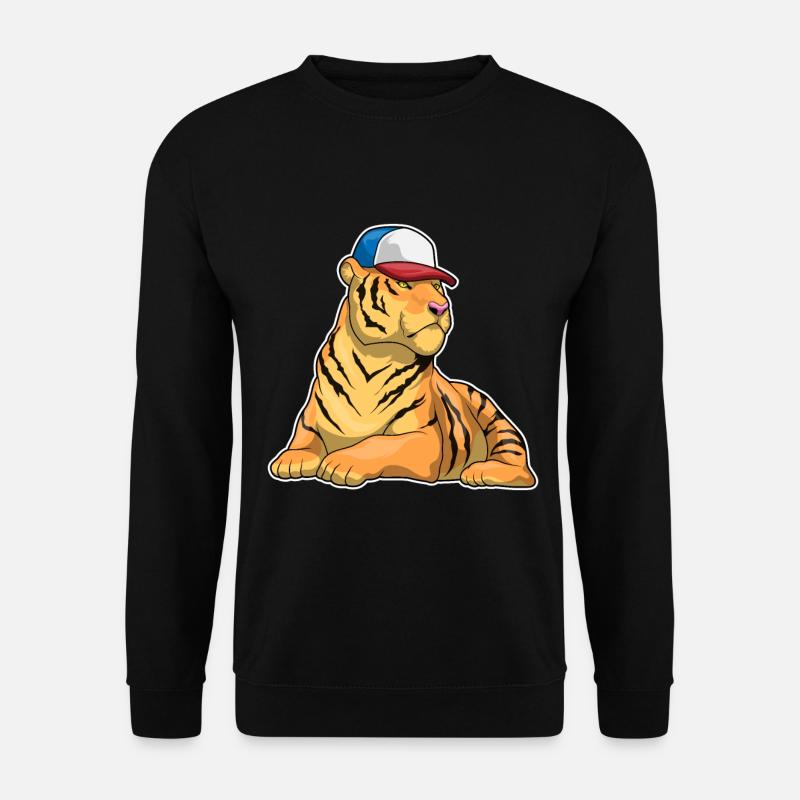Tiger Cap - Unisex Pullover - Schwarz