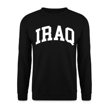 Iraq - Unisex Sweatshirt - black - Front - Alina (178cm) & Michal (187cm)