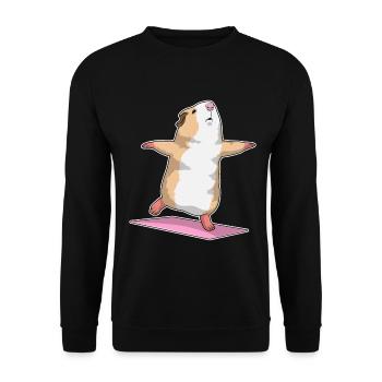 Méditation de Yoga Meerschweich - Sweat-shirt Unisexe - noir - Devant - Alina (178cm) & Michal (187cm)