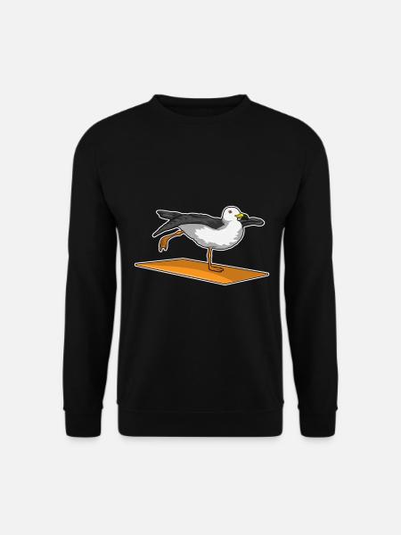 Seabird Yoga Fitness Gymnastics - Unisex Sweatshirt - black