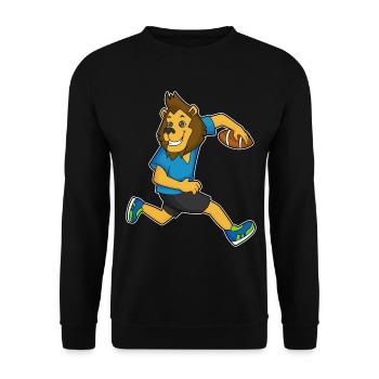 Sports de football américain des Lions - Sweat-shirt Unisexe - noir - Devant - Alina (178cm) & Michal (187cm)