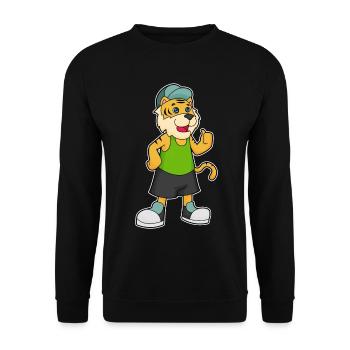 École des Tigres pour les Élèves Casquettes - Sweat-shirt Unisexe - noir - Devant - Alina (178cm) & Michal (187cm)