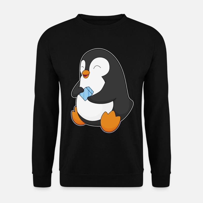 Pinguin Eiswürfel - Unisex Pullover - Schwarz