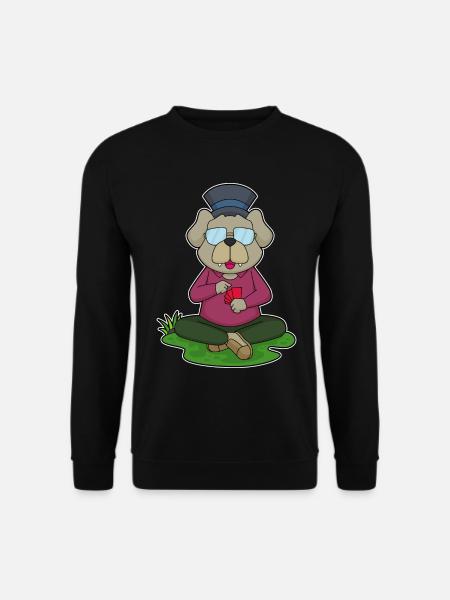 Dog Poker Poker Cards - Unisex Sweatshirt - black