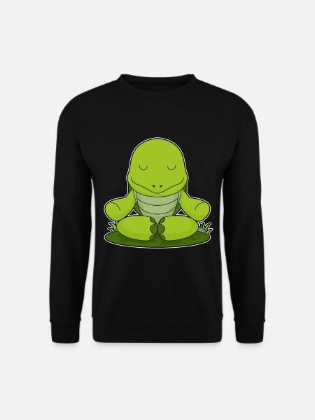 Schildkröte Yoga Fitness Meditation - Unisex Pullover - Schwarz