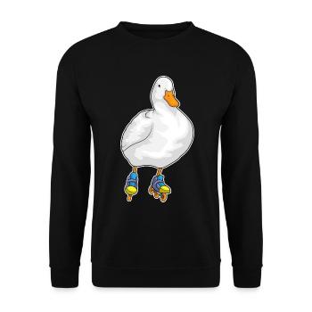 Patinage en ligne canard Patins en ligne - Sweat-shirt Unisexe - noir - Devant - Alina (178cm) & Michal (187cm)