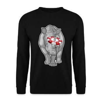 Jetons de poker Rhino Poker - Sweat-shirt Unisexe - noir - Devant - Alina (178cm) & Michal (187cm)