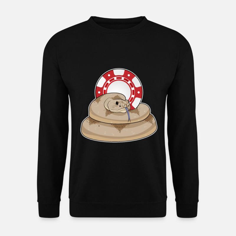 Jetons de poker Snake Poker - Sweat-shirt Unisexe - noir