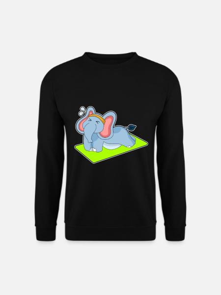 Elephant Workout Gymnastics Fitness - Unisex Sweatshirt - black