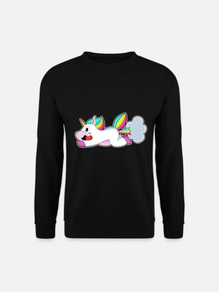 Drôle de licorne - Sweat-shirt Unisexe - noir