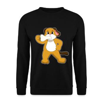 Os de chien - Sweat-shirt Unisexe - noir - Devant - Alina (178cm) & Michal (187cm)