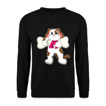 Os de chien - Sweat-shirt Unisexe - noir - Devant - Alina (178cm) & Michal (187cm)