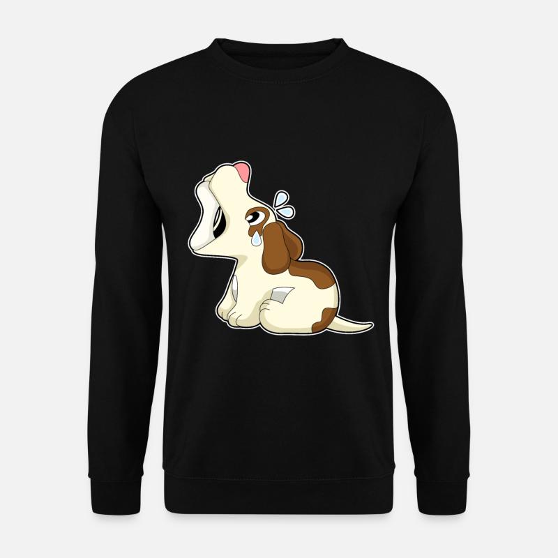 Hund Knochen - Unisex Pullover - Schwarz