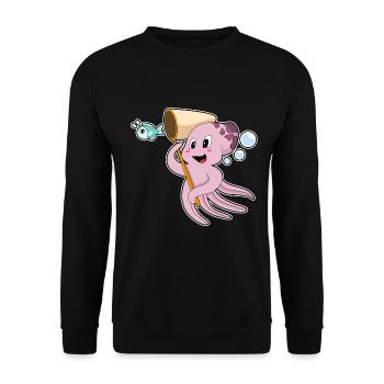 Pêche au filet de débarquement des pêcheurs pieuvres - Sweat-shirt Unisexe - noir - Devant - Alina (178cm) & Michal (187cm)