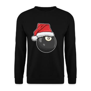 Christmas Billiards - Unisex Sweatshirt - black - Front - Alina (178cm) & Michal (187cm)