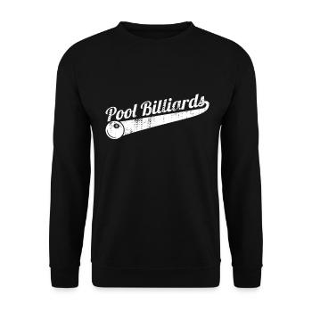 Pool-Billard - Unisex Pullover - Schwarz - Vorne - Alina (178cm) & Michal (187cm)