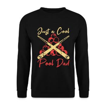 Billard Papa - Unisex Pullover - Schwarz - Vorne - Alina (178cm) & Michal (187cm)