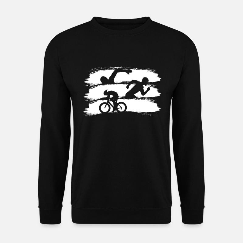 Course de triathlon - Sweat-shirt Unisexe - noir