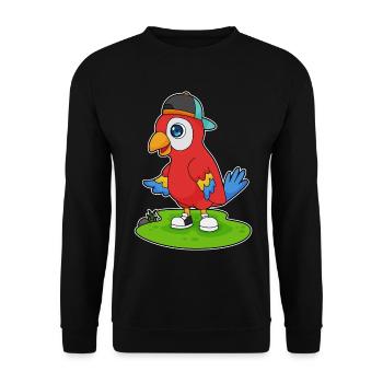 École de casquette étudiante Parrot - Sweat-shirt Unisexe - noir - Devant - Alina (178cm) & Michal (187cm)