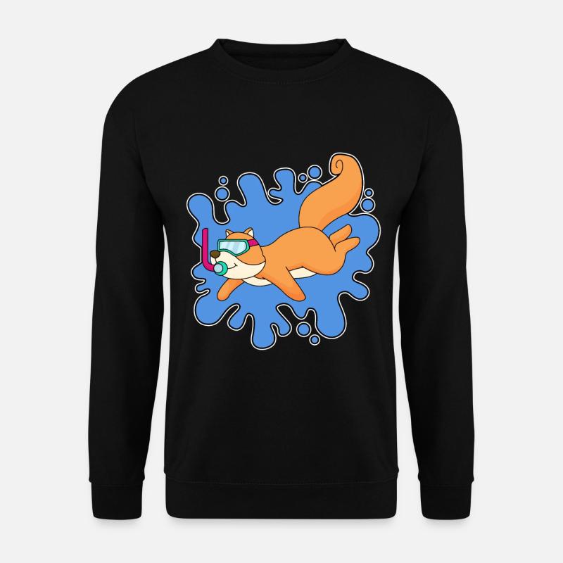 Squirrel Diver Snorkel - Sweat-shirt Unisexe - noir