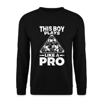 Garçon de piscine - Sweat-shirt Unisexe - noir - Devant - Alina (178cm) & Michal (187cm)