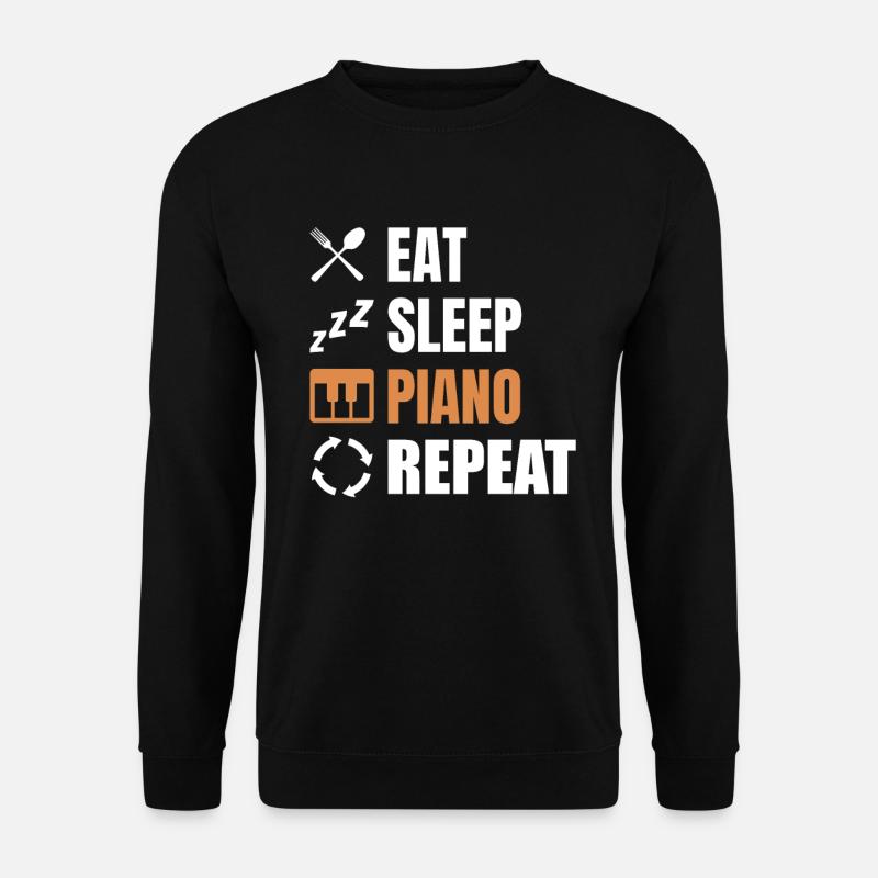 Piano Player Routine - Unisex Sweatshirt - black