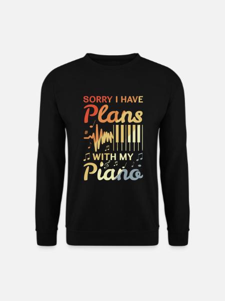 Pianist Witz - Unisex Sweatshirt - black