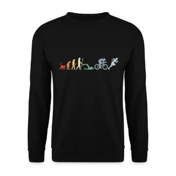 Triathlon Evolution - Unisex Pullover - Schwarz - Vorne - Alina (178cm) & Michal (187cm)