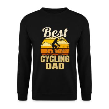 Radsport Papa - Unisex Pullover - Schwarz - Vorne - Alina (178cm) & Michal (187cm)