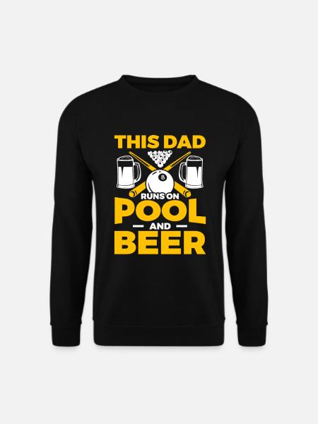 Billard Papa - Unisex Pullover - Schwarz