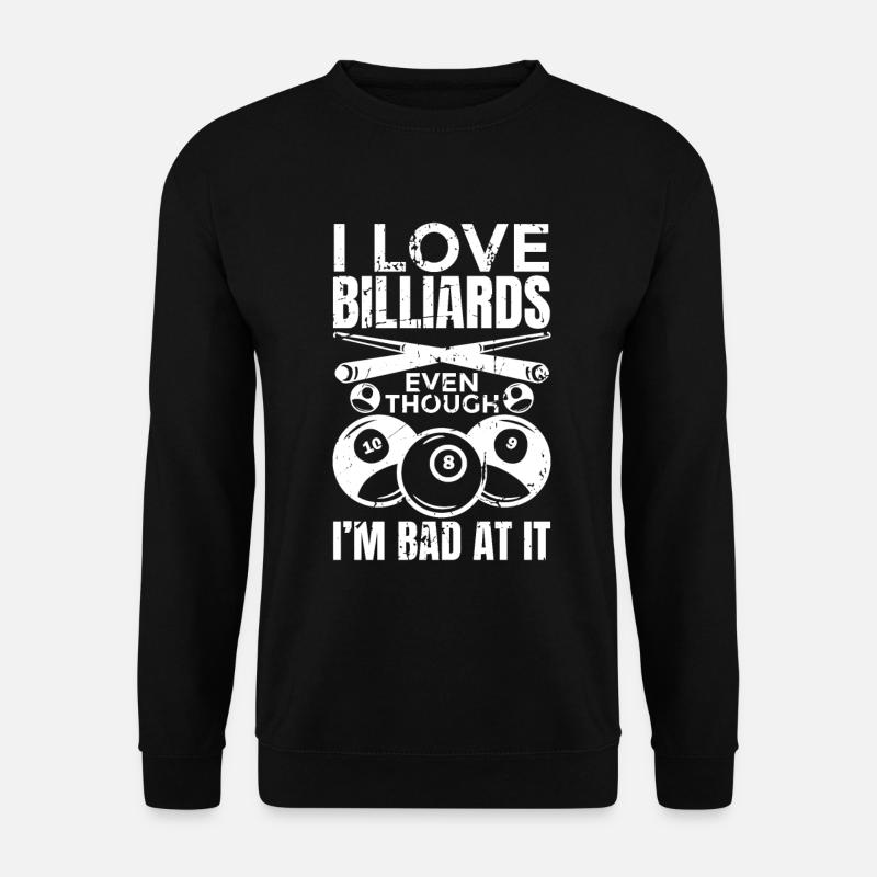 J’adore le billard - Sweat-shirt Unisexe - noir