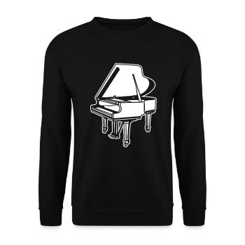 Flügel - Unisex Pullover - Schwarz - Vorne - Alina (178cm) & Michal (187cm)