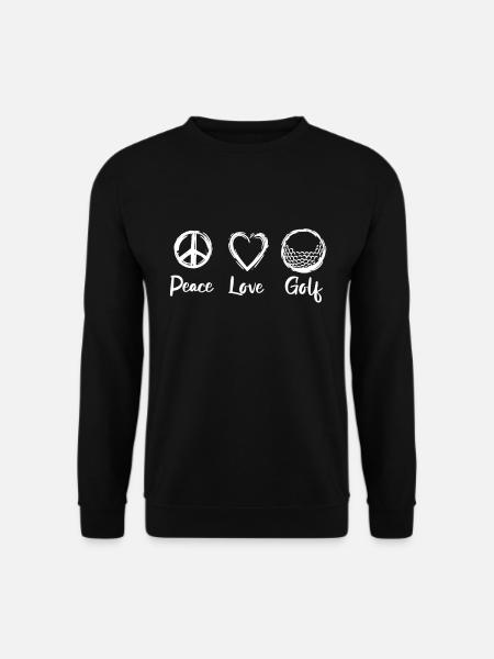 Peace Love Golf - Unisex Sweatshirt - black