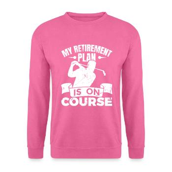 Golfspieler Ruhestand - Unisex Pullover - Pink - Vorne