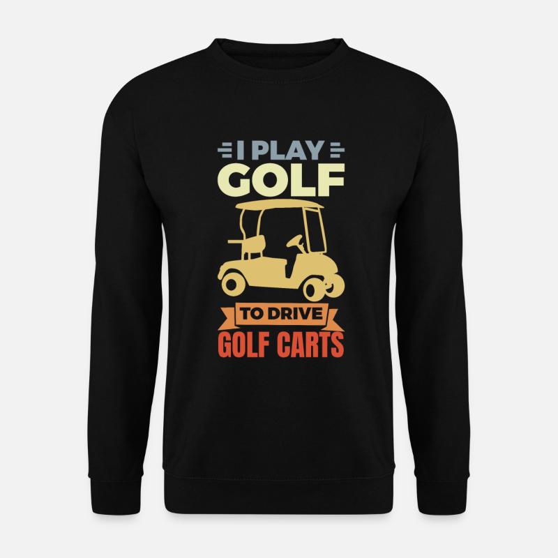 Ich liebe Golf Carts - Unisex Pullover - Schwarz