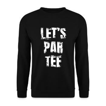 Let's Par Tee - Unisex Pullover - Schwarz - Vorne - Alina (178cm) & Michal (187cm)
