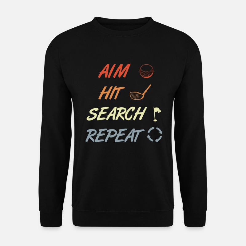 Golf Routine - Unisex Pullover - Schwarz