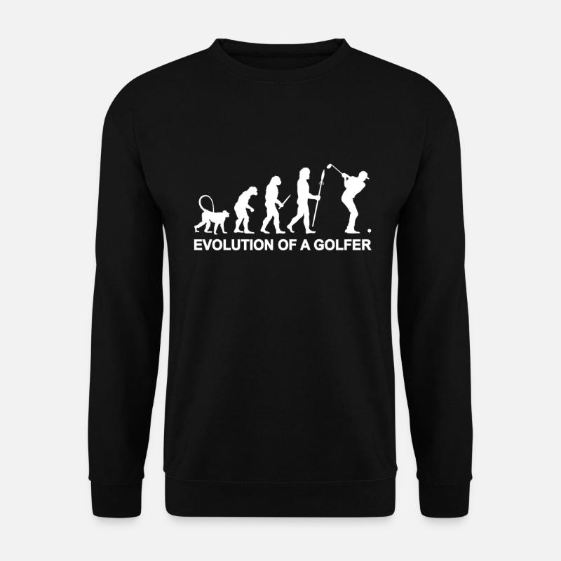 Évolution d’un golfeur - Sweat-shirt Unisexe - noir