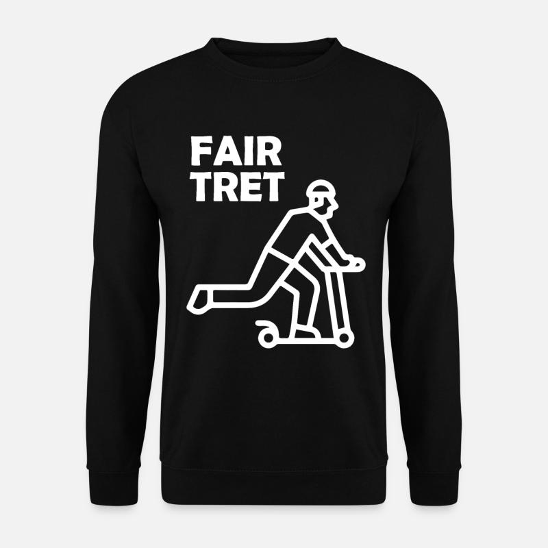 FAIR TRET Roller - Unisex Pullover - Schwarz