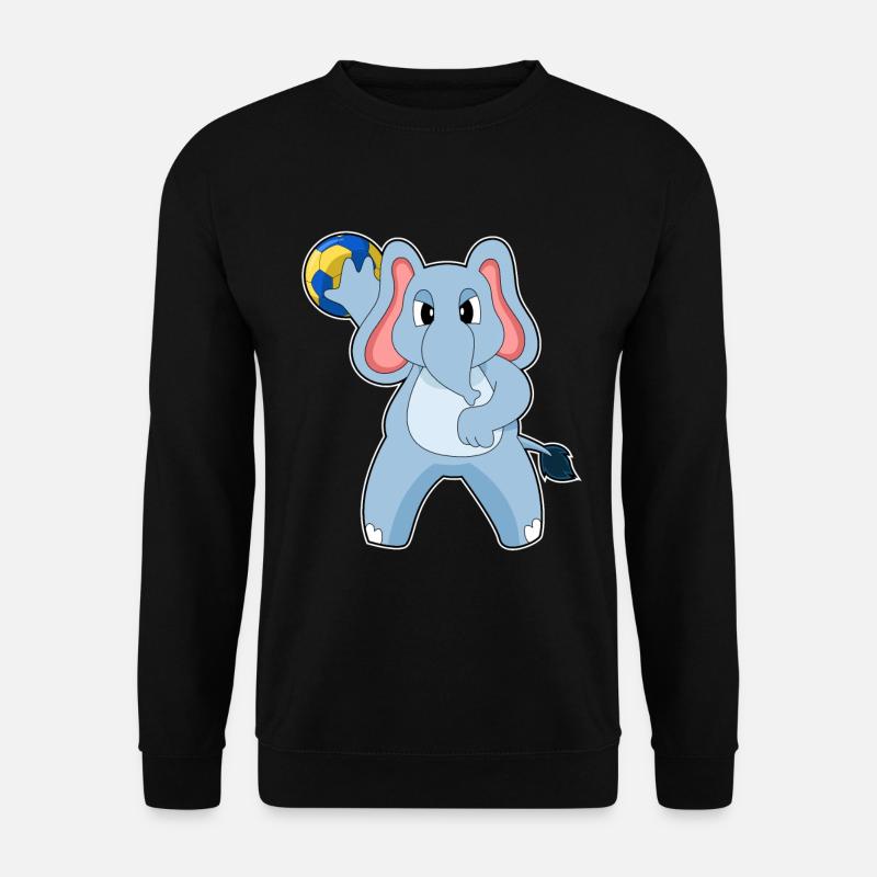 Eléphant Handballeur Handball - Sweat-shirt Unisexe - noir