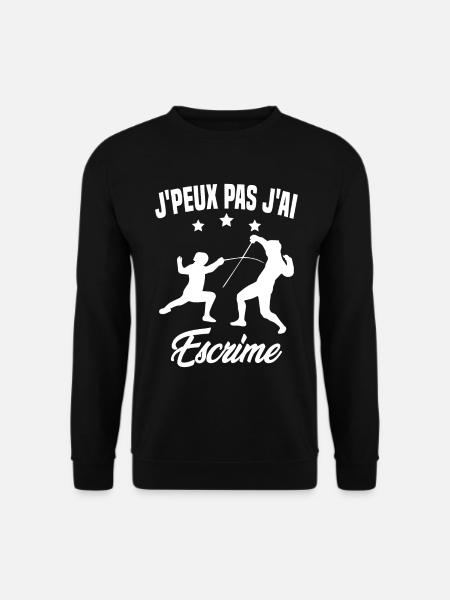 Je Peux Pas J'ai Escrime - Sweat-shirt Unisexe - noir
