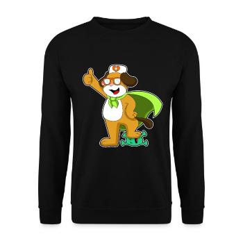 Dog Doctor - Unisex Sweatshirt - black - Front - Alina (178cm) & Michal (187cm)