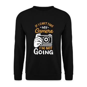 Photography Joke - Unisex Sweatshirt - black - Front - Alina (178cm) & Michal (187cm)