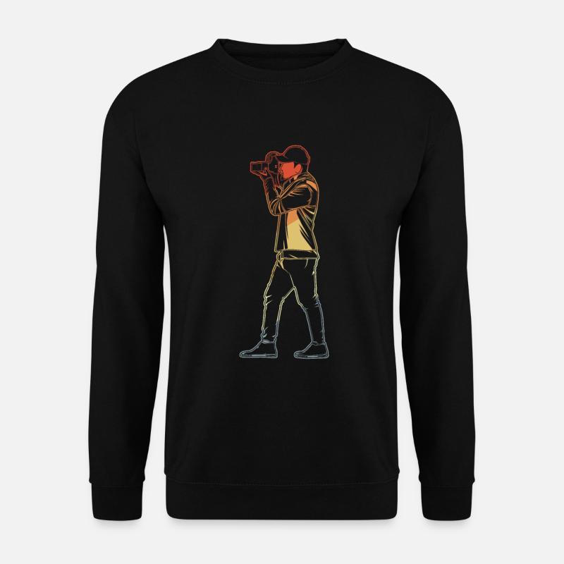 Fotokamera Mann - Unisex Pullover - Schwarz