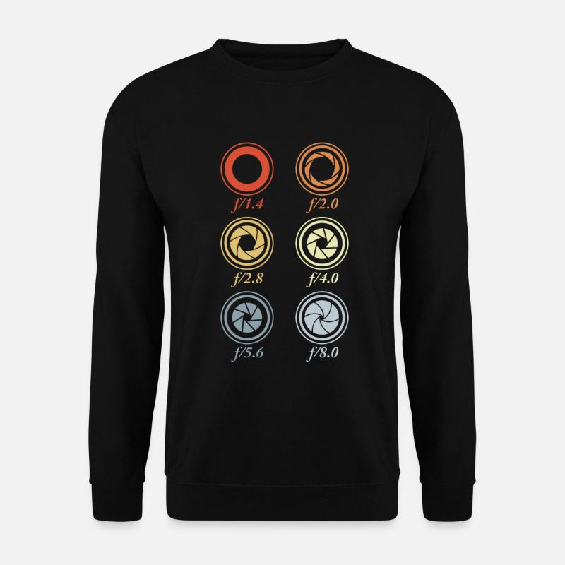 Aperture sizes photography - Unisex Sweatshirt - black