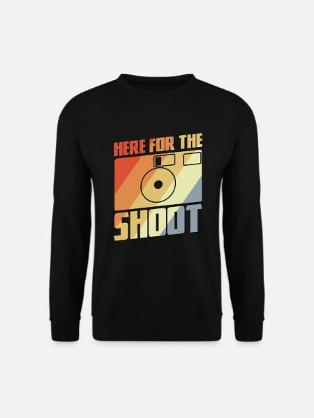 Hier für das Fotoshooting - Unisex Pullover - Schwarz