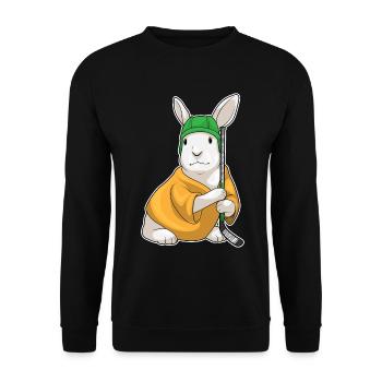 Rabbit Ice Hockey Sticks - Unisex Sweatshirt - black - Front - Alina (178cm) & Michal (187cm)