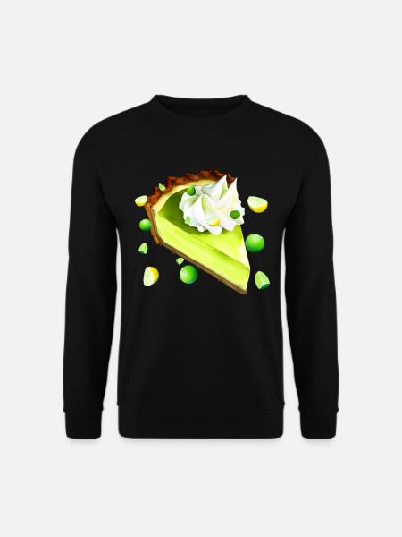 Limettenkuchen Stück Key Lime Pie - Unisex Pullover - Schwarz