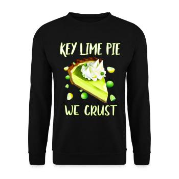 Tarte au citron vert clé - Sweat-shirt Unisexe - noir - Devant - Alina (178cm) & Michal (187cm)