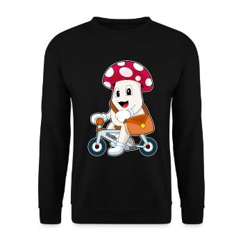 Pilz Bicycle - Unisex Sweatshirt - black - Front - Alina (178cm) & Michal (187cm)